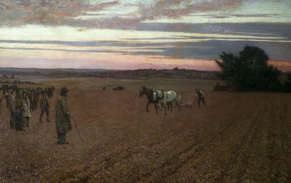 The Ploughing Match — George Francis Carline