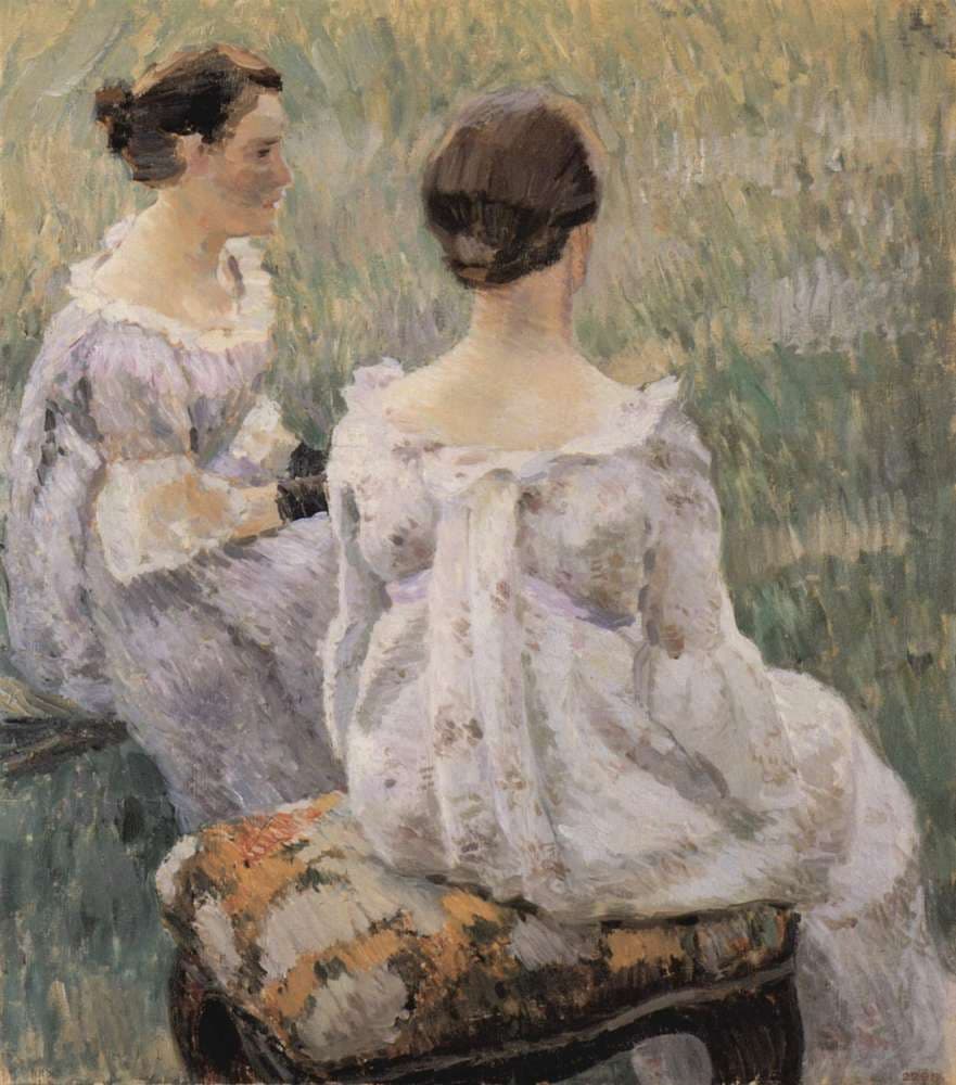 Two Sitting Ladies — Victor Borisov-Musatov