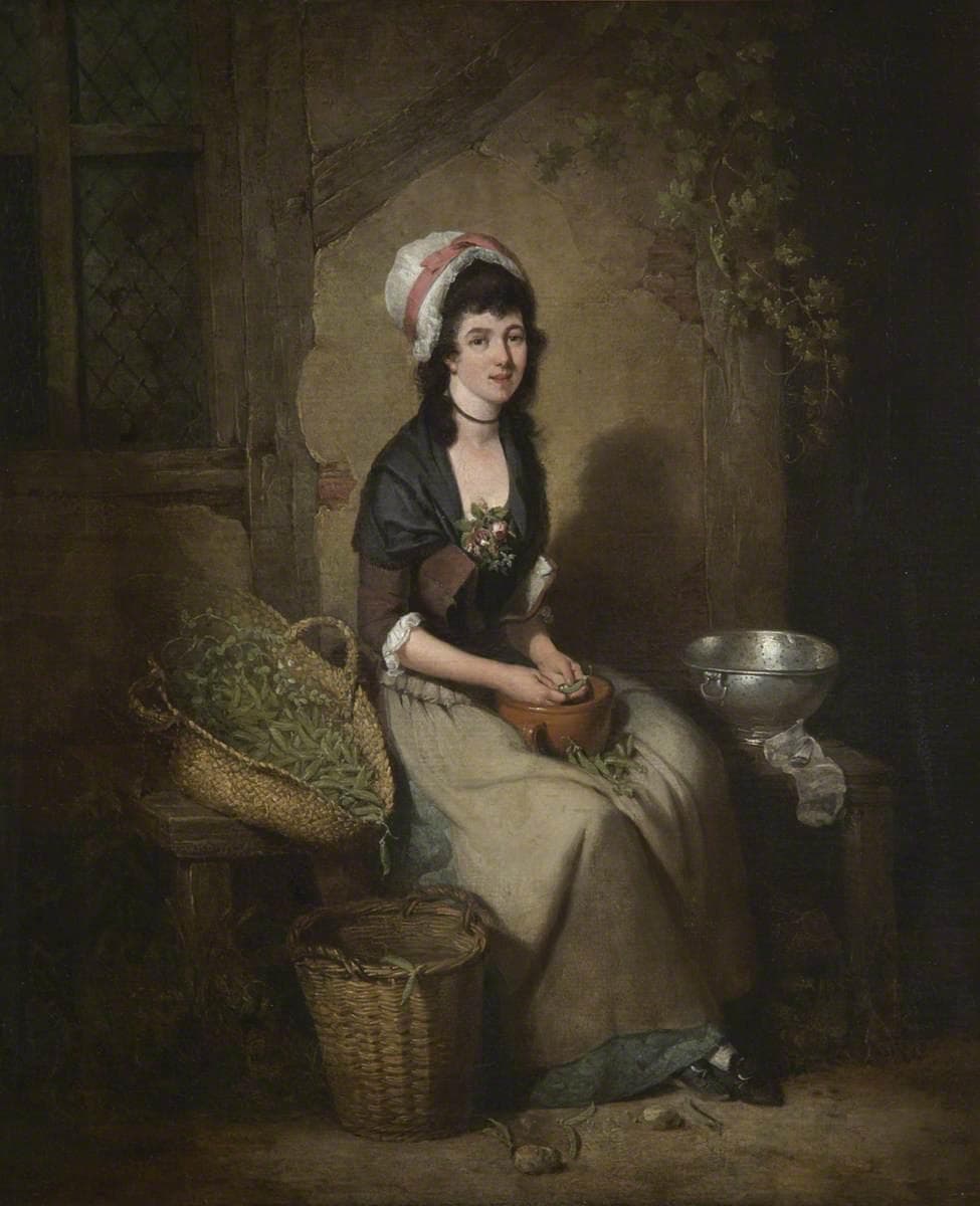 A Girl Shelling Peas — William Redmore Bigg