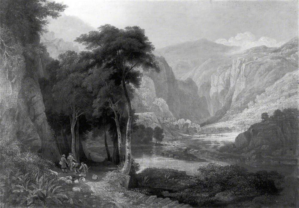 Landscape, Dovedale, Derbyshire — Charles Barber