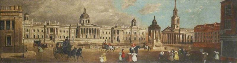 Trafalgar Square from Spring Gardens, London — Thomas Waters