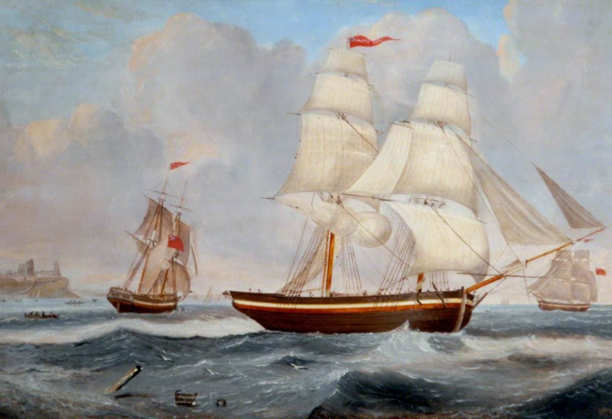 'Castle Eden' 258 Tons, off Tynemouth, Tyne and Wear — John Scott