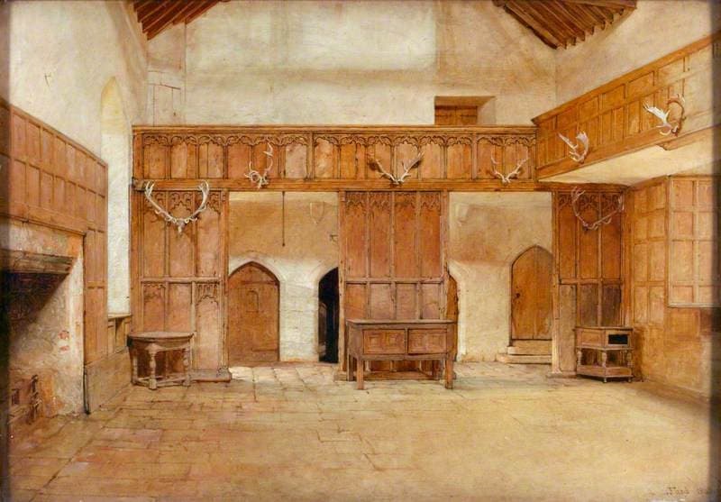 The Great Hall at Haddon — John Faed
