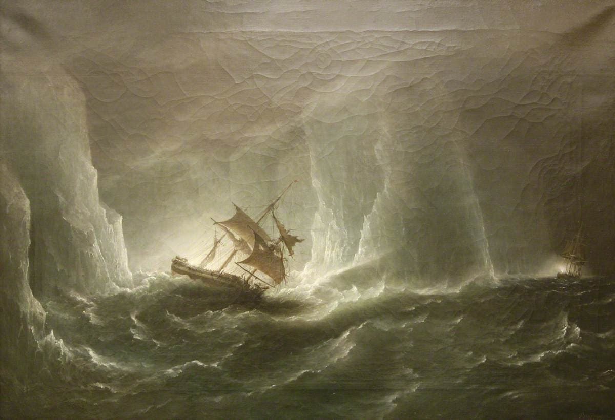 Antarctic Expedition: Escape from the Bergs, 1842 — Richard Brydges Beechey