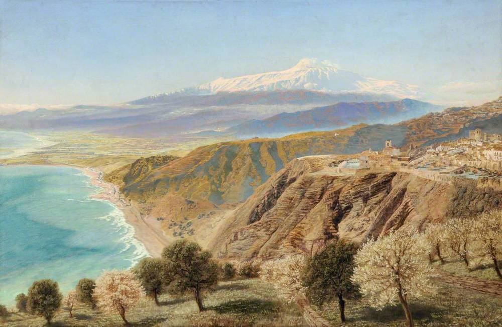Mount Etna from Taormina, Sicily — John Brett