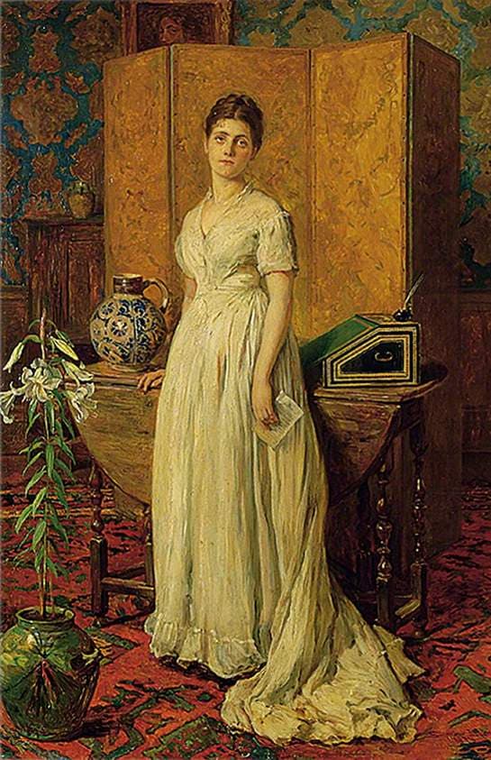 Yesterday (The Letter) — John Seymour Lucas