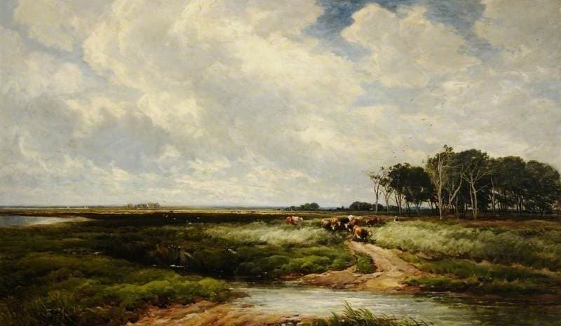 Moorland with Peat Gatherers — Edmund Morison Wimperis