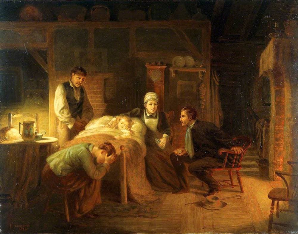 Anxious Moments: A Sick Child, Its Grieving Parents, a Nursemaid and a Medical Practitioner — John Whitehead Walton