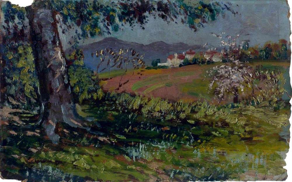 Landscape with Flowering Trees — Isaac Rosenberg