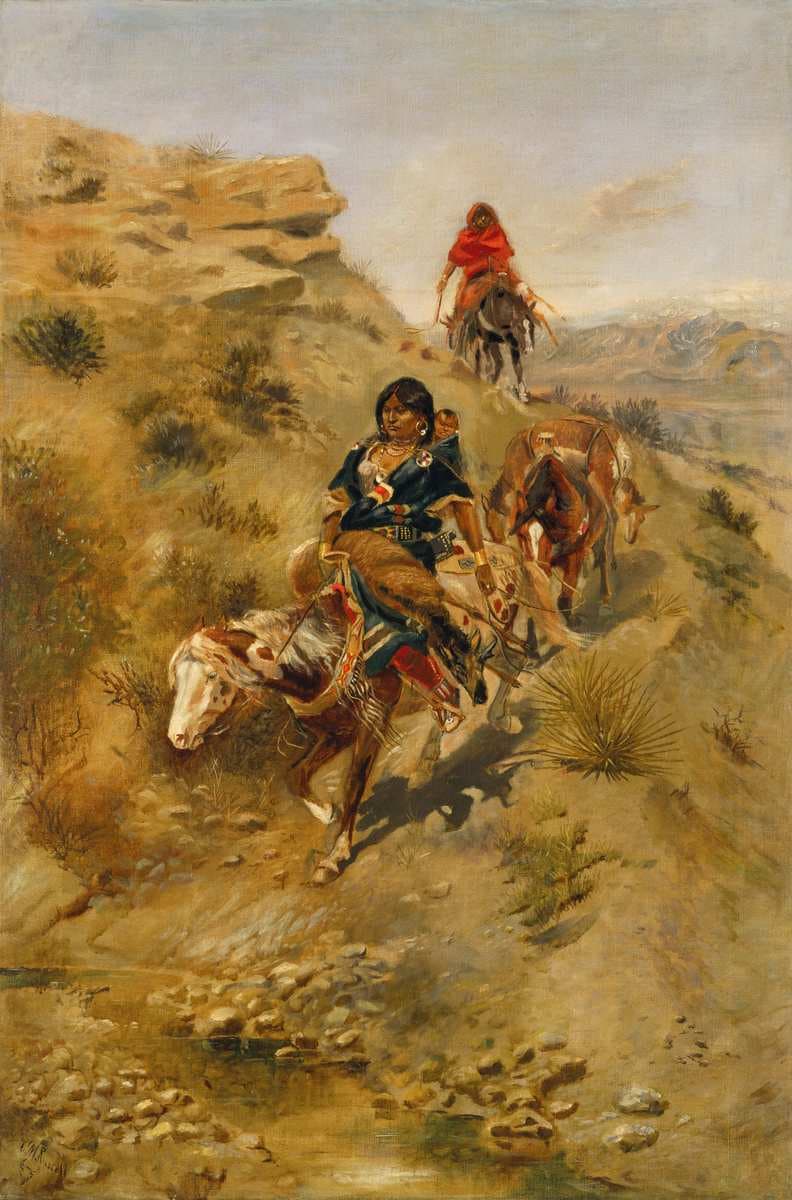 Bringing Home the Meat — Charles Marion Russell
