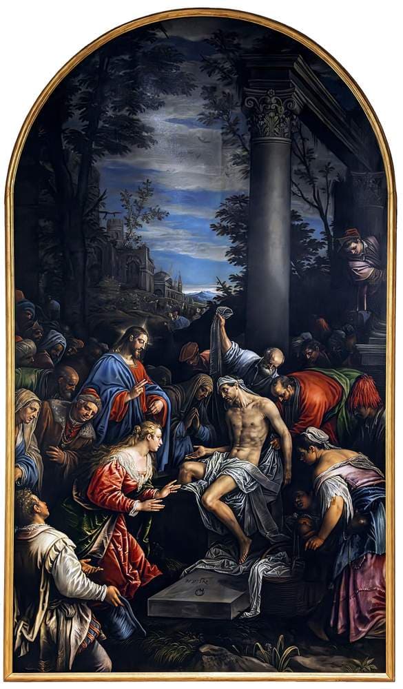 Resurrection of Lazarus — Leandro Bassano