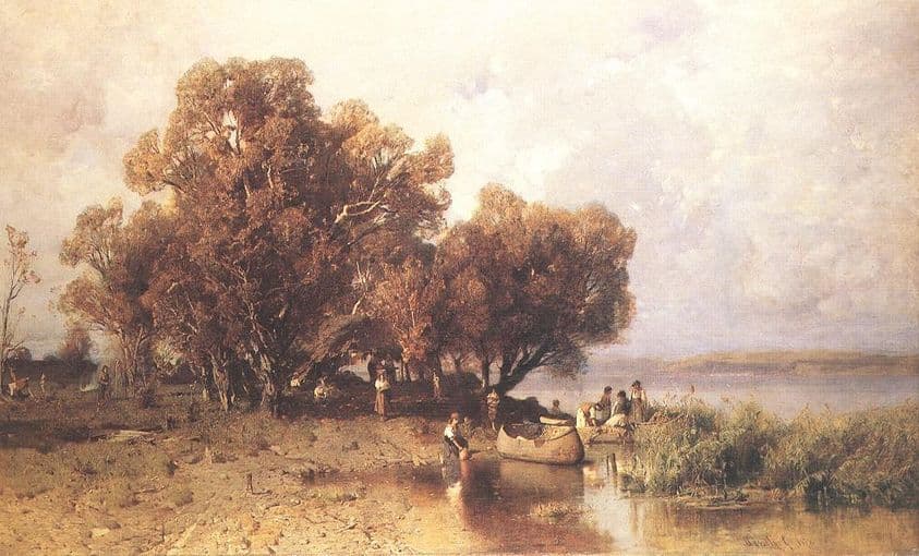 Fishermen's Hut at the Lake Balaton — Géza Mészöly