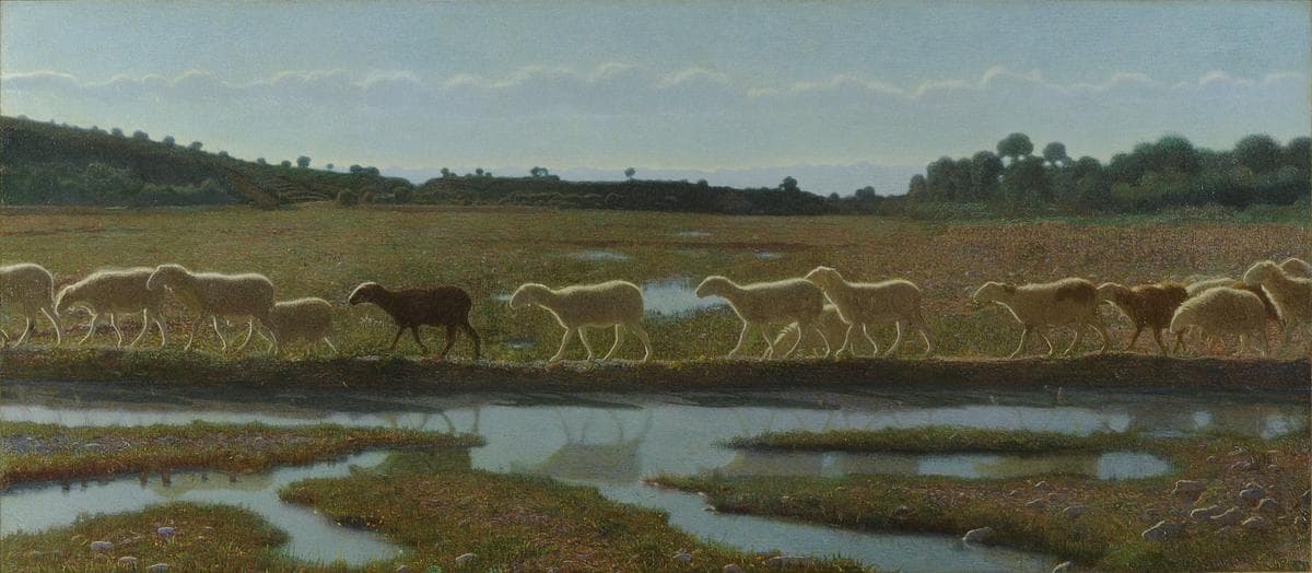 Lo specchio della vita (E ciò che l'una fa, e l'altre fanno) — Giuseppe Pellizza da Volpedo