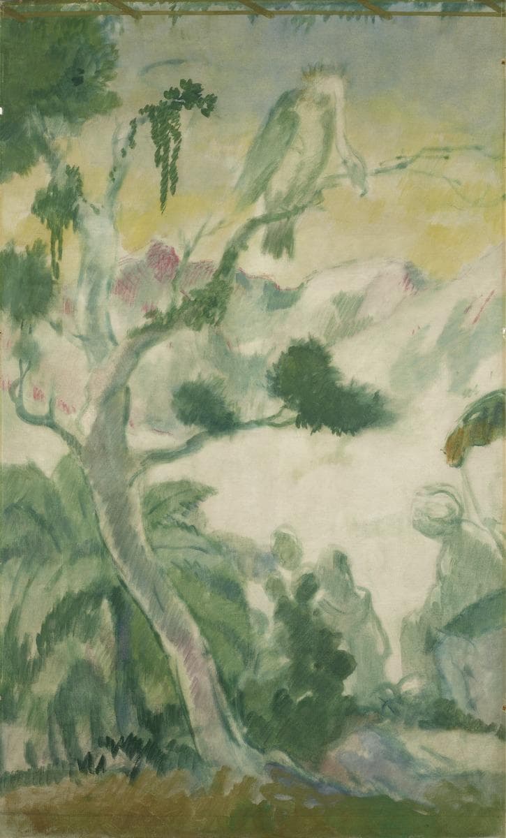 Baum mit Vogel — Karl Walser