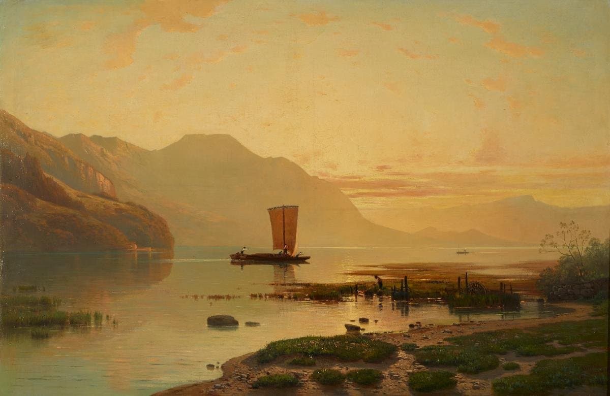 Abend am Vierwaldstättersee — Auguste Veillon