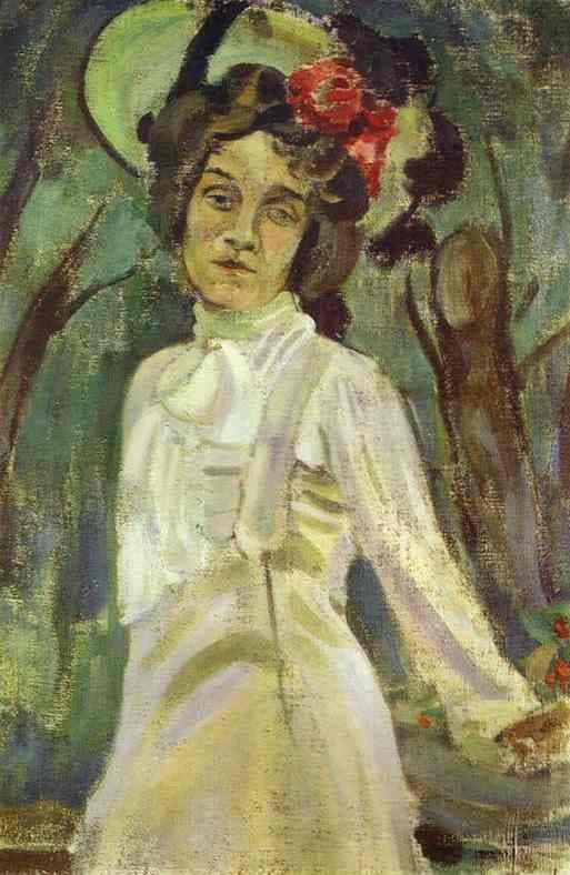 Portrait of Nadezhda Stanyukovich — Victor Borisov-Musatov