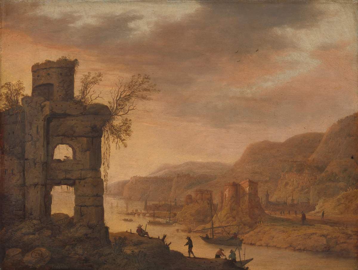 River landscape — Dirck Verhaert