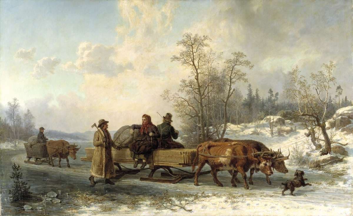 Peasants from Sorunda on their Way to Stockholm — Nils Andersson