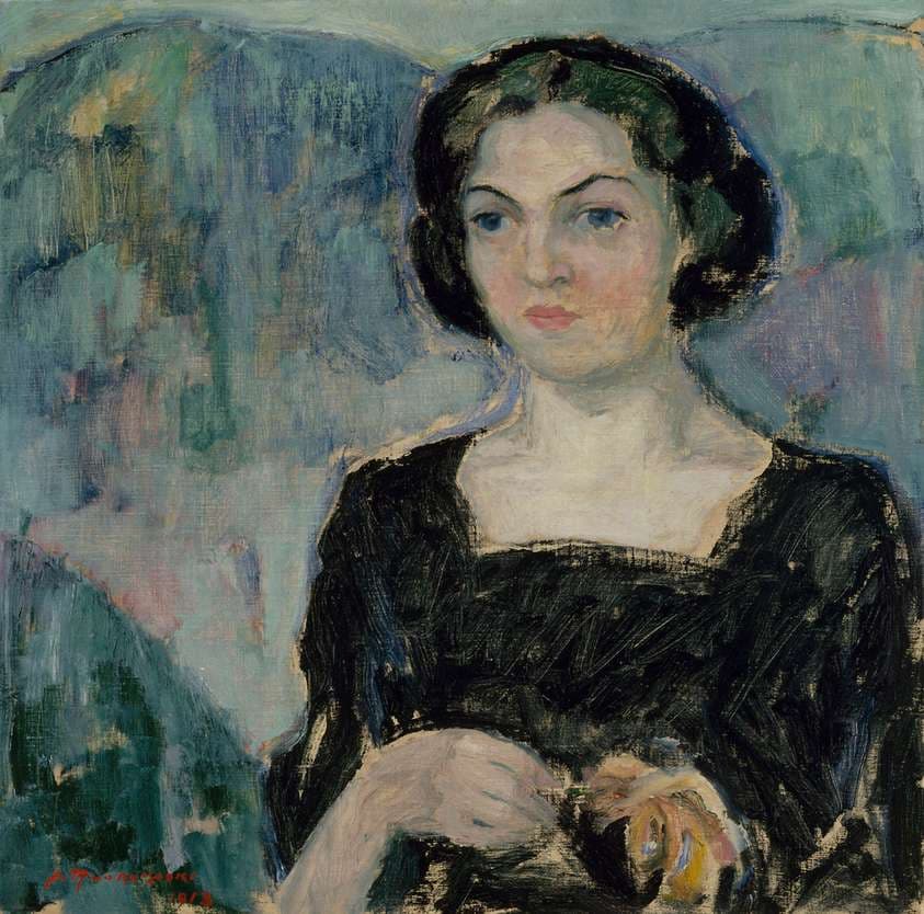 Portrait of Mrs Bertha Stenman — Jalmari Ruokokoski
