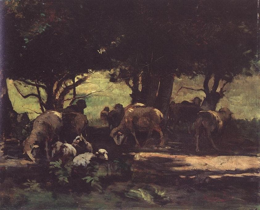 Sheep herd — Gyula Aggházy