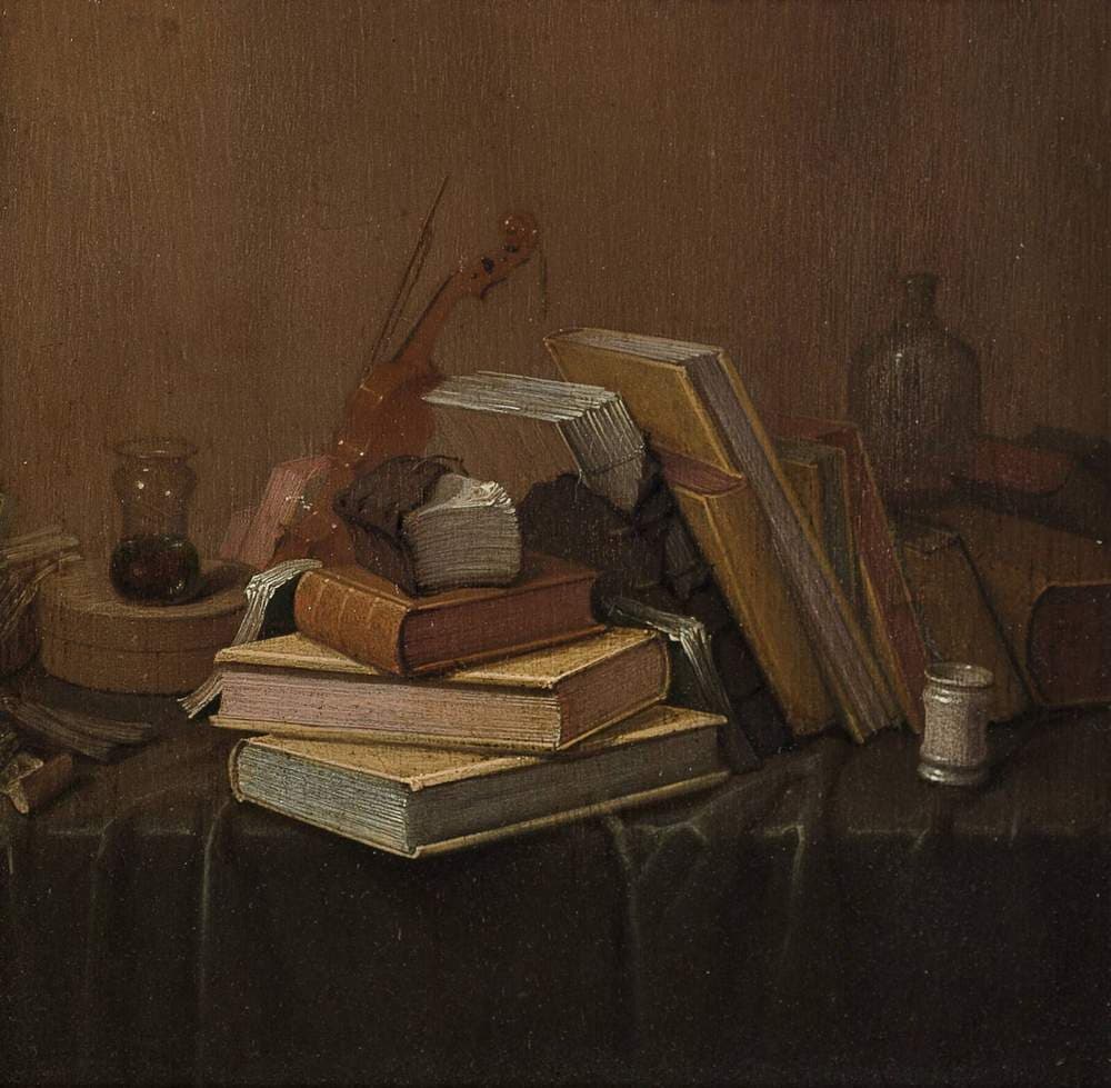 Still Life with Books — Gerrit van Vucht