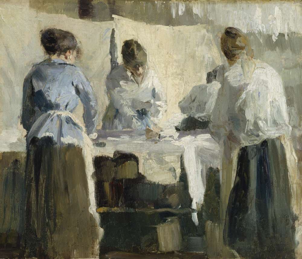 French Women Ironing — Torsten Wasastjerna