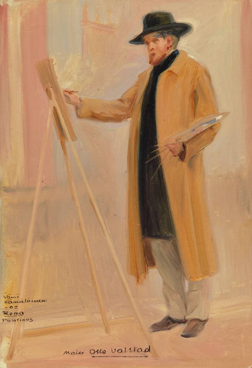 Portrait of the Painter Otto Valstad — Väinö Hämäläinen