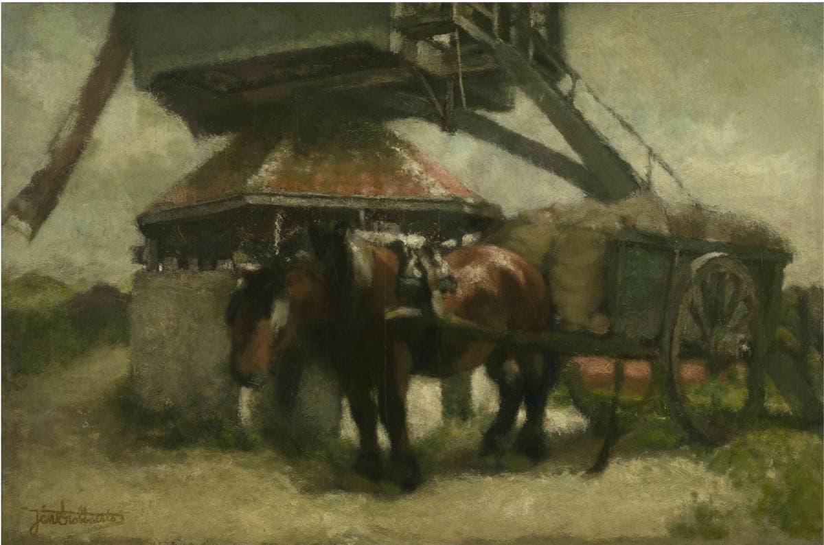 Windmill at the Kiel — Jan Stobbaerts