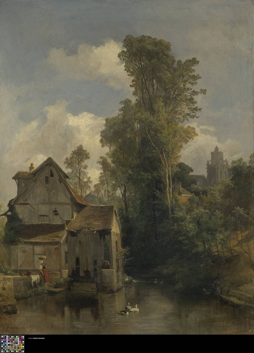 Molen op de Puy de Dôme — Camille Roqueplan