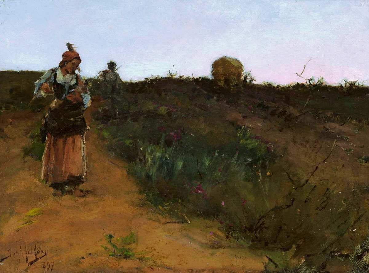 Return from the field — José Malhoa