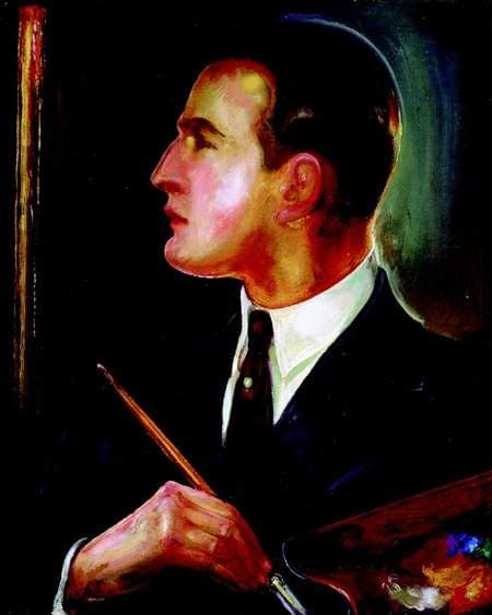 Self-portrait. — Gustaw Gwozdecki