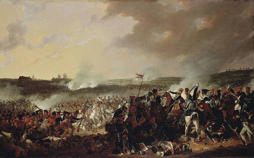 The Battle of Waterloo: General Advance of the British Lines — Denis Dighton