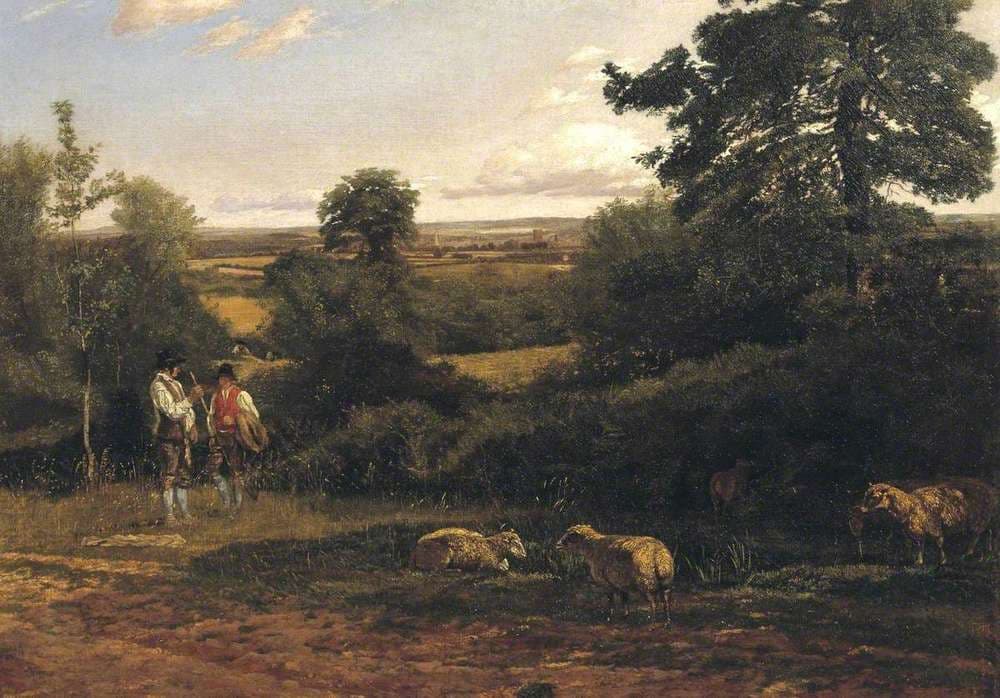 Hereford, from the Haywood, Noon — George Robert Lewis