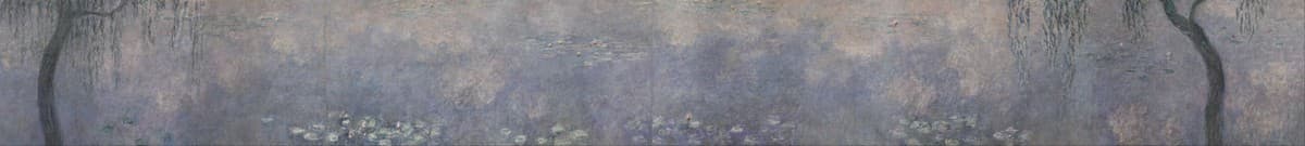 The Water Lilies - The Two Willows — Claude Monet