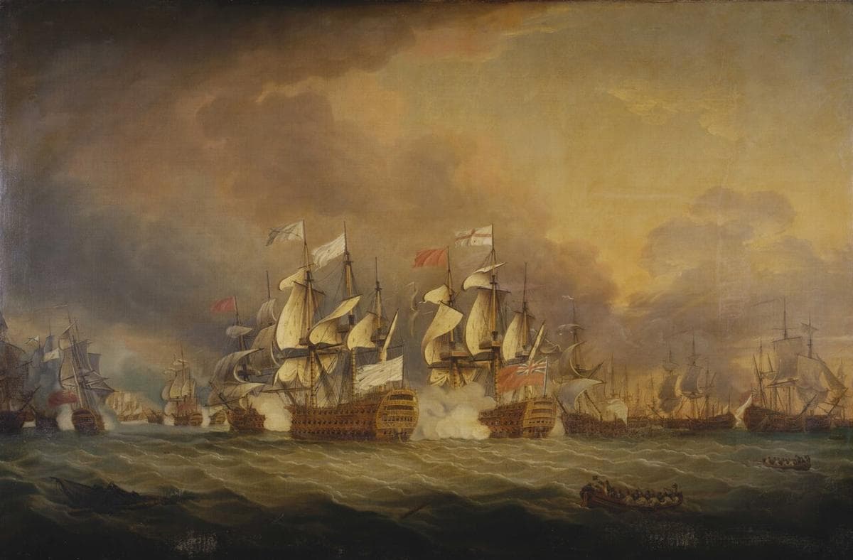 The Battle of the Saints, 12 April 1782 — Thomas Mitchell