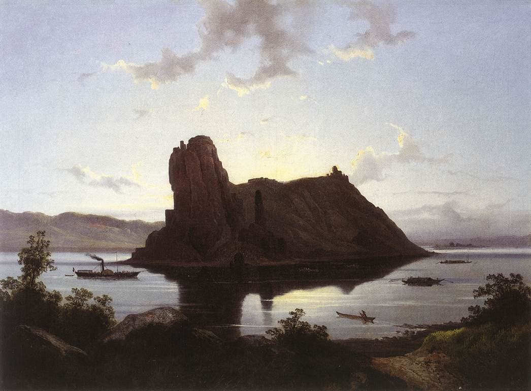 The Castle of Dévény — János Hofbauer
