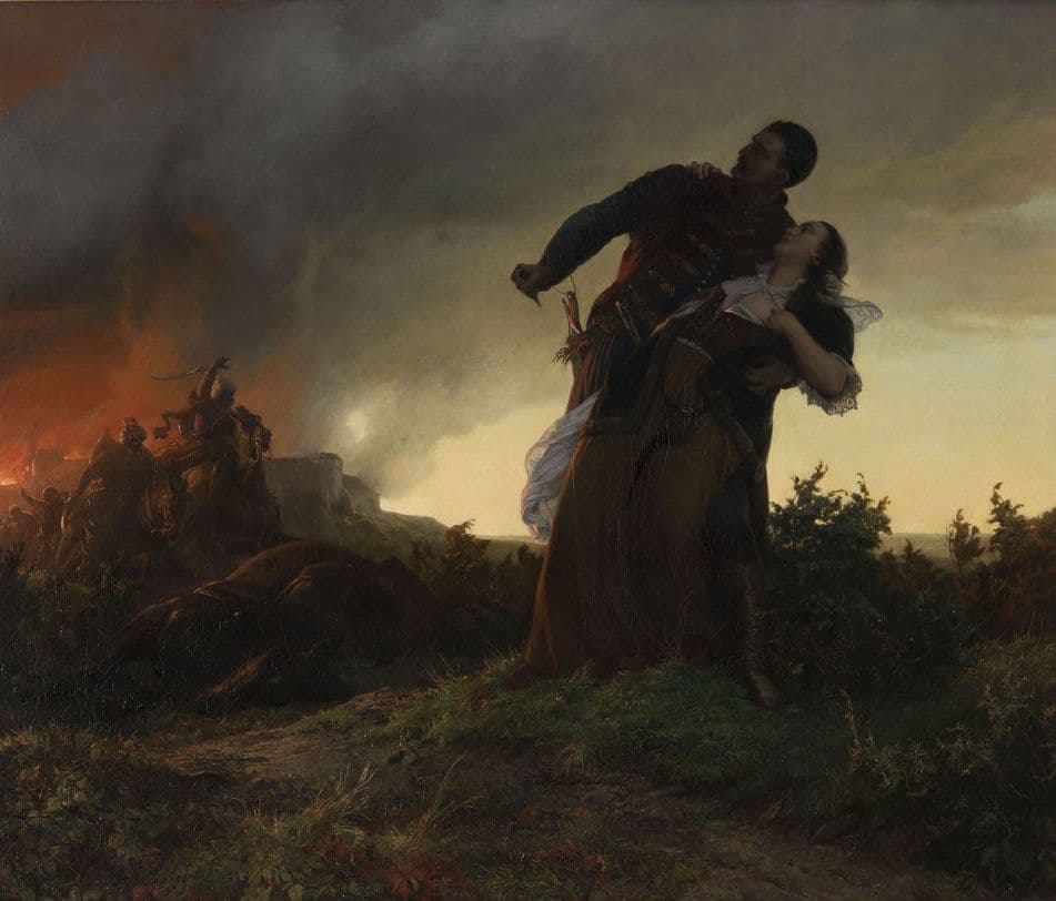 Mihály Dobozi and his Wife — Bertalan Székely