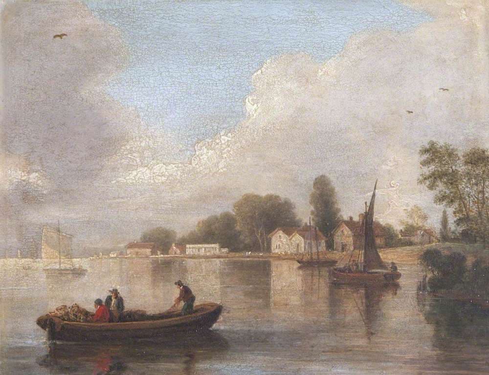 A River Landscape — Abraham Hume, 2nd Baronet