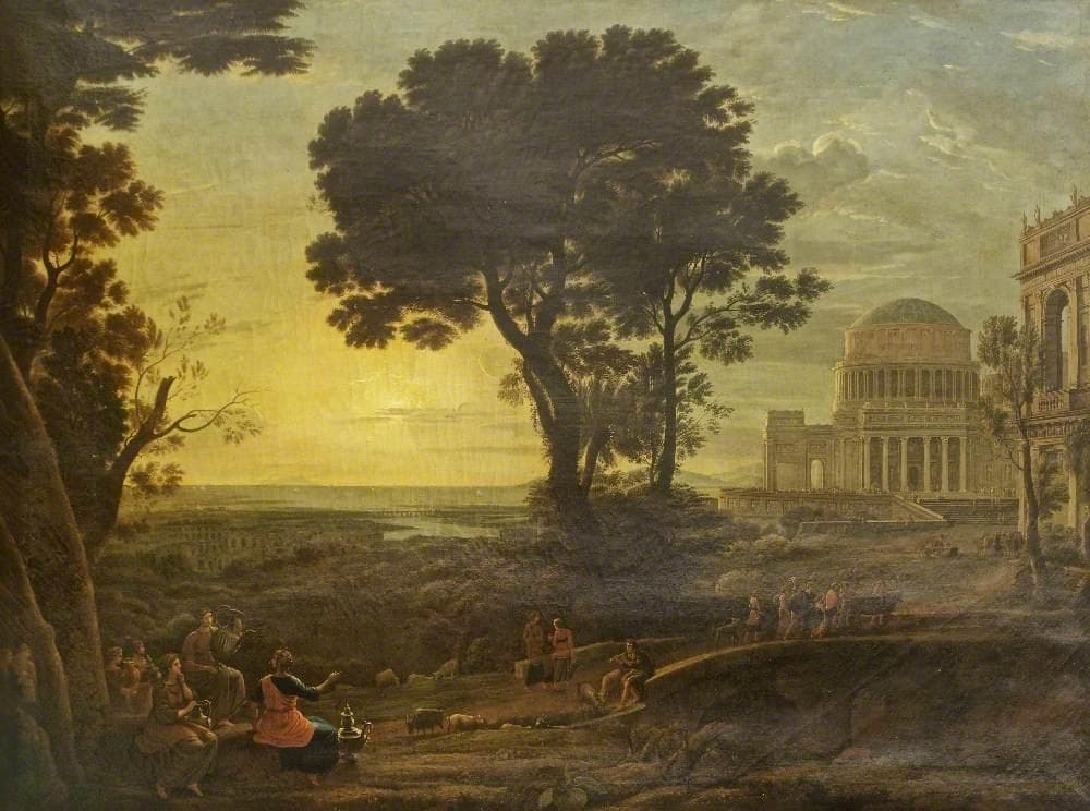 Procession to the Temple of Apollo at Delos (after Claude Lorrain) — John Plimmer