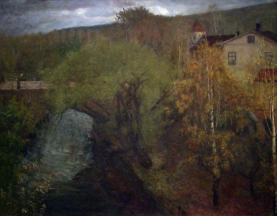 The Bridge "Geitebrua" over Loelven in Oslo — Halfdan Strøm