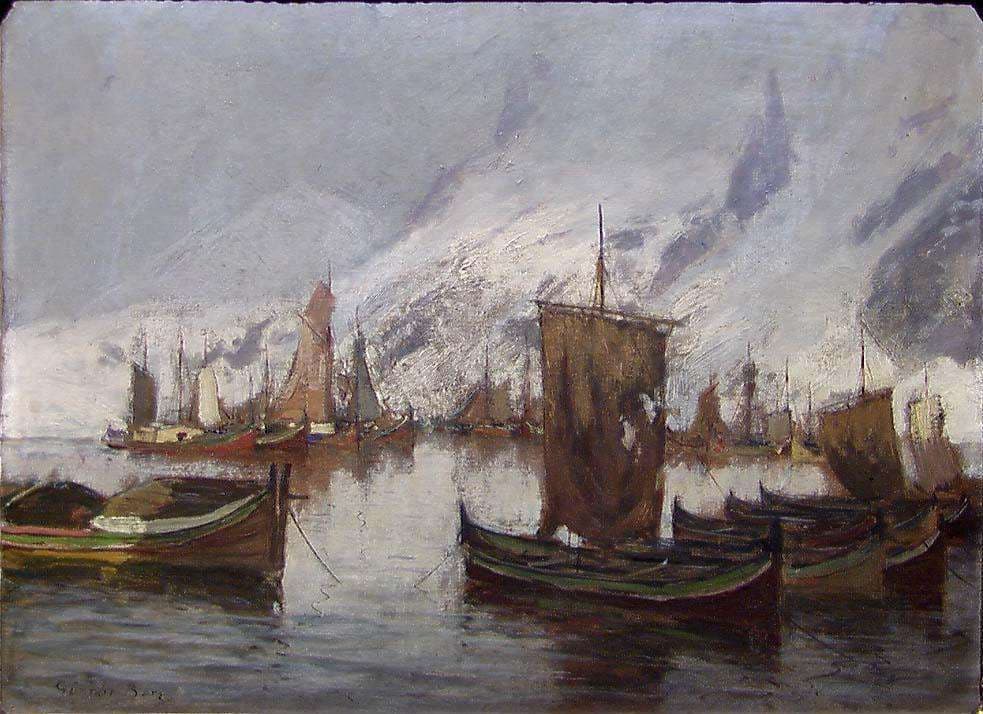 Fishingboats in the Port — Gunnar Berg