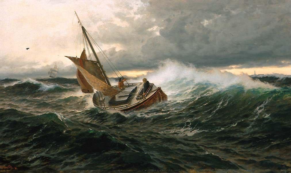 Pilot Boat in heavy Sea — Carl Wilhelm Bøckmann Barth
