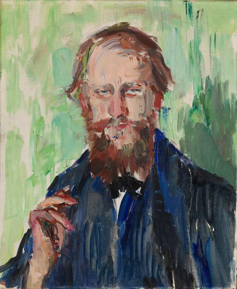 Portrait of the Danish Art Dealer M. Grosell — Henrik Lund