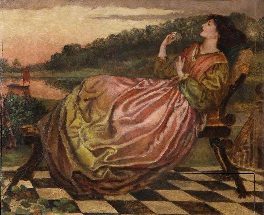The Theodore Watts-Dunton Folding Press Bed: Jane Morris — Henry Treffry Dunn