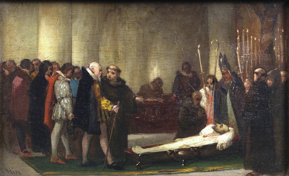 Escena histórica de velatorio — José Nin y Tudó