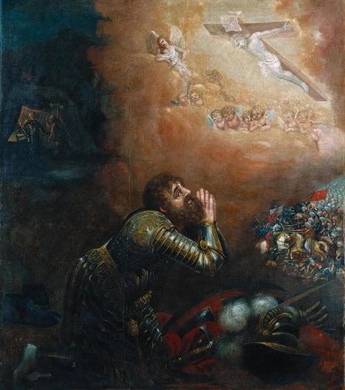 Vision of D. Afonso Henriques at the Battle of Ourique — Friar Manuel dos Reis