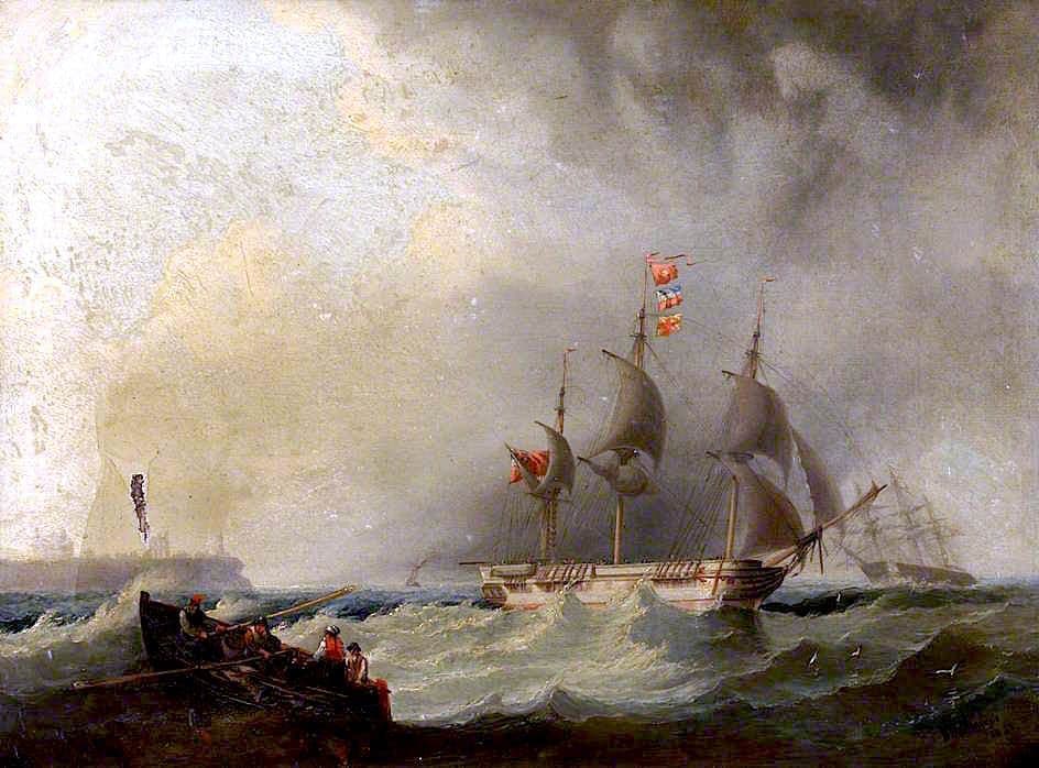The East Indiaman 'Hotspur' leaving the Tyne on her Maiden Voyage — William Garthwaite