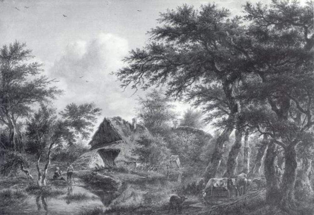Landscape with Farm Amidst Trees — Jan Hulswit