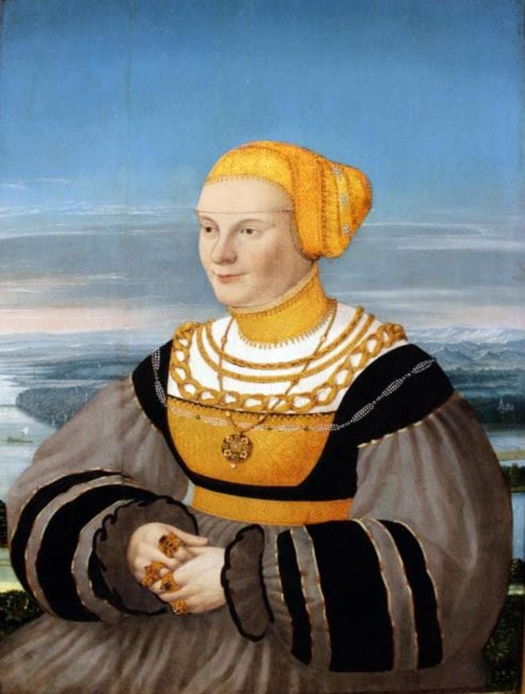 Portrait of Anna von Holzhausen, née Ratzeburg — Conrad Faber von Kreuznach