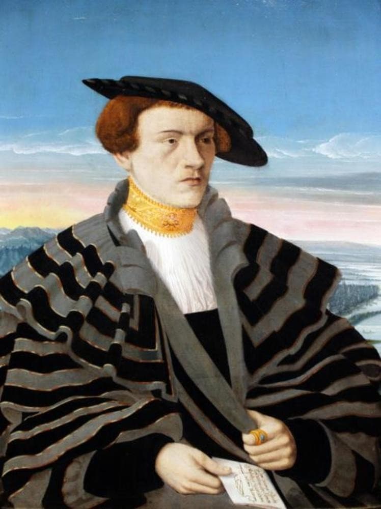 Portrait of Gilbrecht von Holzhausen (1514-1550) — Conrad Faber von Kreuznach